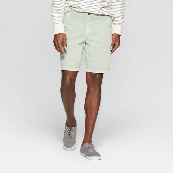Goodfellow & Co Pigment Chino Shorts Nestle Green - Picture 2 of 5